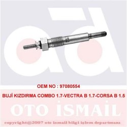 x KIZDIRMA BUJİSİ COMBO 1.7-VECTRA B 1.7-CORSA B 1.5